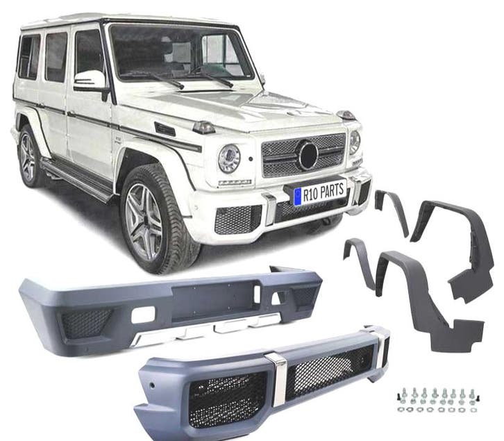 KIT CARROSSERIE MERCEDES CLASSE G W463 LOOK AMG G65 PDC PARE, Auto-onderdelen, Carrosserie, Verzenden