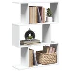 vidaXL Kamerverdeler Boekenkast 3-laags Wit 70x24x97 cm, Verzenden, Nieuw