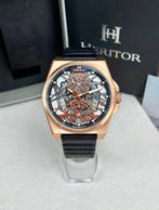 Heritor - Automatic Romero - Date - Rose Gold/Black - Sans, Nieuw