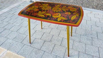 Table dappoint - Bois, Métal - Khokloma table basse