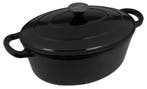 Le Bergier Ovale Cocotte Zwart - 4,3 L, Verzenden, Nieuw