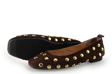 Stefano Lauran Ballerinas in maat 39 Bruin, Kleding | Dames, Bruin, Verzenden, Ballerina's, Zo goed als nieuw