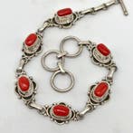 Zonder minimumprijs - Armband Zilver Koraal - Koraal - 8 ct, Handtassen en Accessoires, Nieuw
