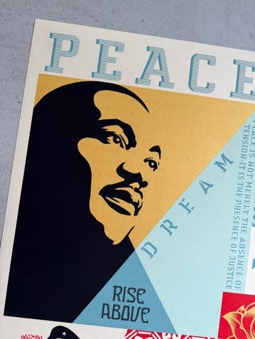 Shepard Fairey (OBEY) (1970) - Rise Above - Peace - Martin