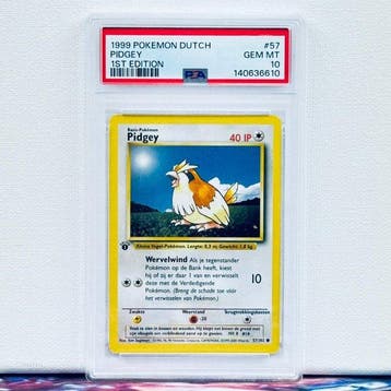 Pokémon Graded card - PIDGEY #57 1ST EDITION - Pokémon - PSA, Hobby & Loisirs créatifs, Jeux de cartes à collectionner | Pokémon