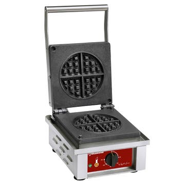 Wafelijzer | 4 Wafels | Elektrisch | 1.6kW |, Verzenden