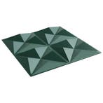 vidaXL Wandpanelen 24 pcs Origami Groen 50 x 50 cm XPS, Doe-het-zelf en Bouw, Platen en Panelen, Verzenden, Nieuw