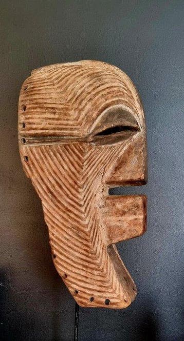Prachtige Songye masker - Songye - DR Congo, Antiek en Kunst, Kunst | Niet-Westerse kunst