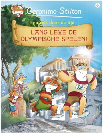 Geronimo Stilton strip - Lang leve de Olympische Spelen, Boeken, Stripverhalen, Verzenden, Gelezen, Geronimo Stilton