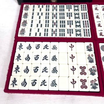 Bordspel - Japanese Mahjong Set - Composiet, Antiek en Kunst