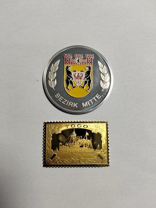 Togo, Duitsland. Lot of 2 coins (Zonder minimumprijs), Postzegels en Munten, Munten | Europa | Niet-Euromunten