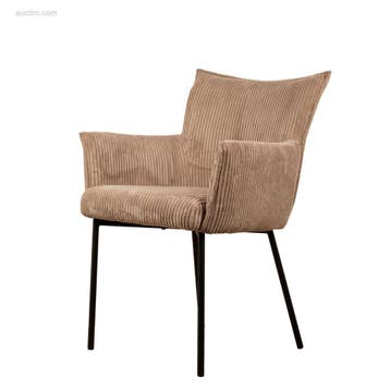 (6x) Design eetkamerstoel JD9033-taupe, Nieuw
