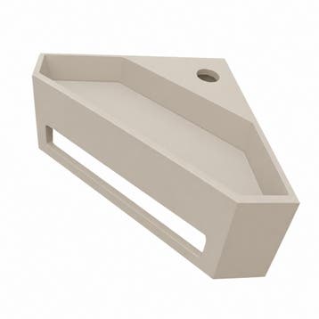 Hoekfontein Julia Driehoekig 35x35x16cm Solid Surface Beige, Doe-het-zelf en Bouw, Ophalen of Verzenden, Nieuw, Overige typen