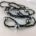 Halsketting Geen sluiting - zijden draad Parel - Spinel -