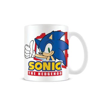 MUG TUMBS UP SONIC, Maison & Meubles, Cuisine | Vaisselle, Ophalen of Verzenden