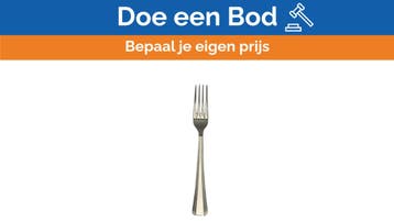 Bieden: Christofle Stainless Steel Fruit Fork Set - 24 87 0, Ophalen of Verzenden, Nieuw