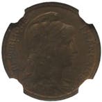 Frankrijk. 1 Centime 1913 Dupuis. NGC MS64 RB (Zonder