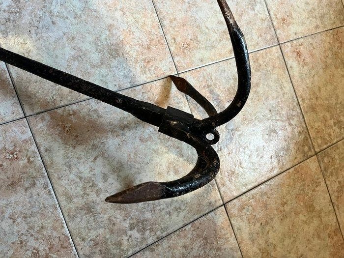 Objets maritimes - Acier- Ancre en fer, Antiquités & Art, Curiosités & Brocante