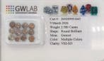 Zonder minimumprijs - 12 pcs Diamant (Natuurlijk gekleurd) -, Nieuw