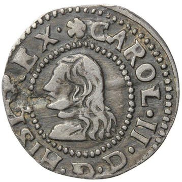 Espagne. Charles II. Groat 1674 Barcelona mint (Sans prix de