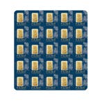 25x 1 gram goudbaar Pamp Suisse, Postzegels en Munten