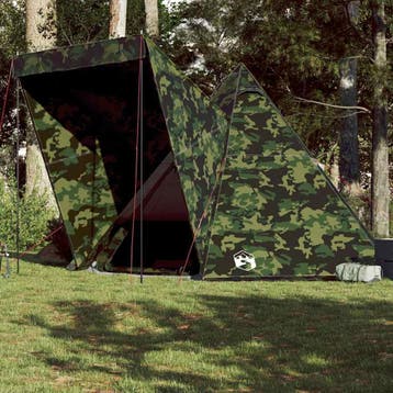 vidaXL Tipitent 6-persoons camouflage waterdicht, Verzenden
