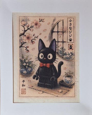 Emma Wildfang - Jiji - Lego inspired Series -Anime Ukiyo –