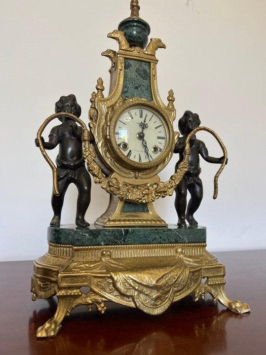 Horloge - Bronze - 1970-1980, Antiek en Kunst, Antiek | Klokken