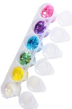 Gekleurde Chunky Glitters Set 7 delig, Verzenden, Nieuw