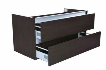 Vision onderkast+2 laden 100x46 houtnerf grijs, Ophalen of Verzenden