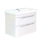 Moby onderkast + wastafel 60 cm glans-wit, Ophalen of Verzenden, Nieuw