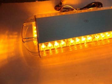 ORANJE 34cm - 24 LED dak zwaailicht LED - magneet, Auto-onderdelen, Verzenden, Nieuw
