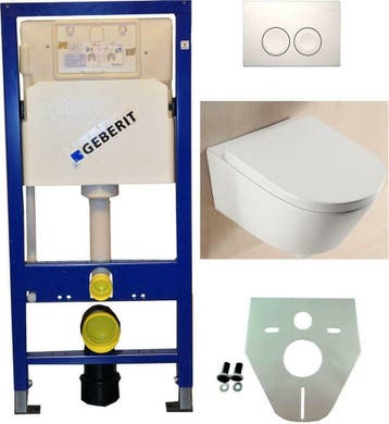 Geberit UP 100 +Metro wc+zitt.+ Delta 21 wit, Ophalen of Verzenden
