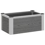 vidaXL Verhoogde plantenbak Grijs 50 x 30 x 22 cm WPC en, Tuin en Terras, Verzenden, Nieuw