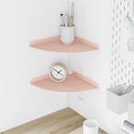 vidaXL Zwevende plank met plank met opslag 2 pcs Roze 24 x, Huis en Inrichting, Verzenden, Nieuw
