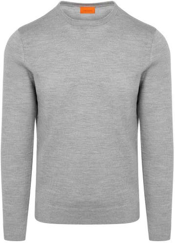 Suitable Merino Pullover Mid Grijs maat Maat 52/54 (L) Heren, Vêtements | Hommes, Pulls & Vestes, Verzenden
