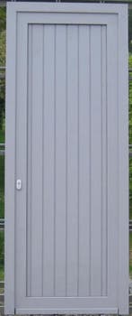 eiken houten voordeur , buitendeur ,  deur met alu afwerking, Ophalen of Verzenden, Buitendeur