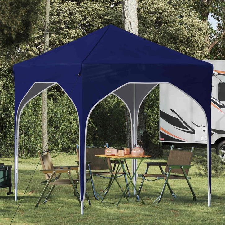 vidaXL Pop-up Feesttent 194 x 194 x 245 cm Blauw, Jardin & Terrasse, Tonnelles, Envoi