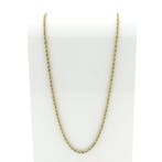 Gouden gedraaide schakelketting., Ophalen of Verzenden, Gebruikt, Overige kleuren, Goud