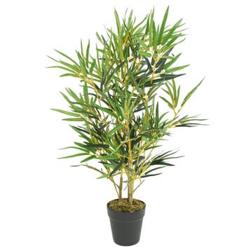 vidaXL Kunstplant bamboe 368 bladeren 80 cm groen, Verzenden, Nieuw