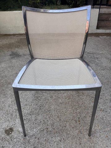 Zanotta - Roberto Barbieri - Stoel (3) - Zilli - Aluminium,, Antiek en Kunst, Antiek | Meubels | Stoelen en Sofa's