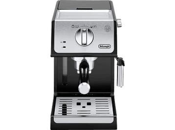 De Longhi -   - Semi Automatische Espressomachine Zwart, Elektronische apparatuur, Verzenden, Nieuw, Gemalen koffie