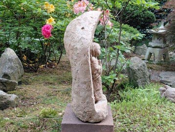 Japanse stele, Jiz Bosatsu () - Beeld Steen - Japan