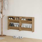 vidaXL Schoenenkast 2 pcs Artisan Eiken 60 x 18 x 60 cm, Verzenden, Nieuw