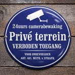 Emaille bord privé terrein verboden toegang, Collections, Marques & Objets publicitaires, Verzenden