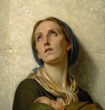 Hugues Merle (After) - [XL Canvas] The Forgotten” by