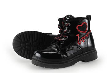 Leone Veterboots Meisjes in maat 24 Zwart, Kinderen en Baby's, Verzenden, Jongen of Meisje, Schoenen, Zo goed als nieuw