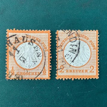 Duitse Rijk 1872 - Aanvullende waardes klein Brutschield -