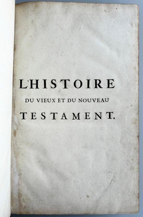 Pieter Mortier - L’Histoire du Vieux et du Nouveau Testament, Antiek en Kunst, Antiek | Boeken en Manuscripten