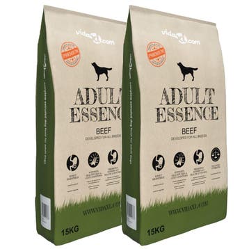 vidaXL Premium hondenvoer droog Adult Essence Beef 30 kg 2, Dieren en Toebehoren, Verzenden, Nieuw